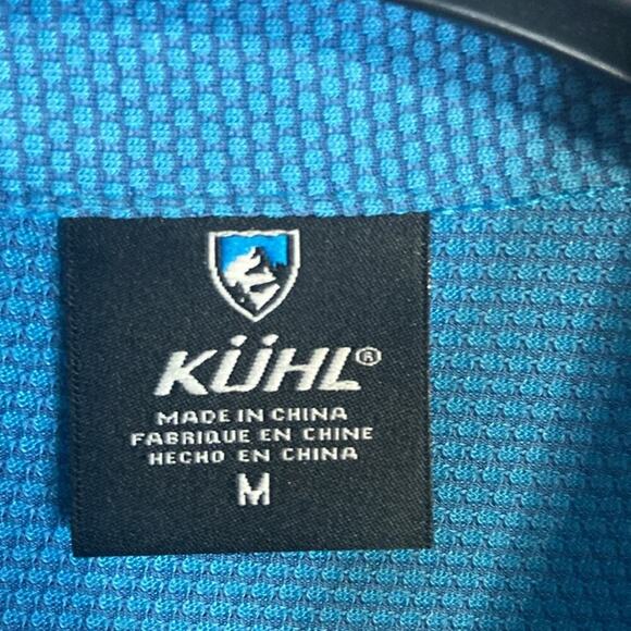Kuhl Men Blue Collared Short Sleeve Shirt Size M - Picture 7 of 8